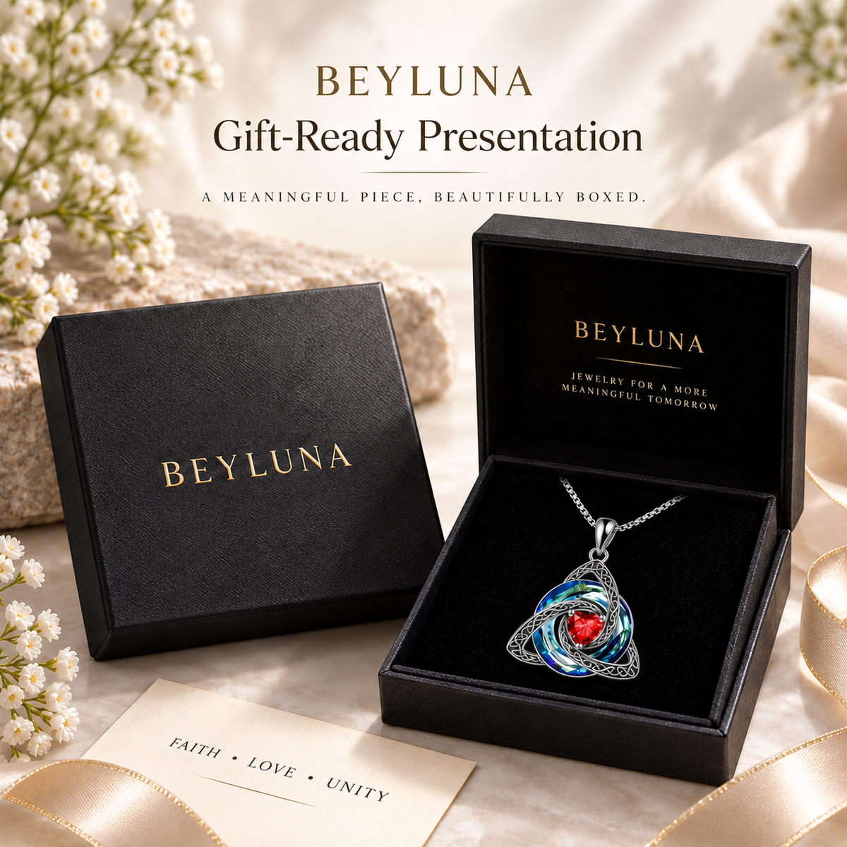 Beyluna Celtic Trinity Knot Necklace
