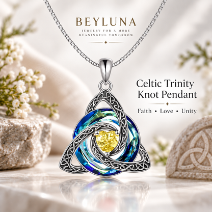 Beyluna Celtic Trinity Knot Necklace