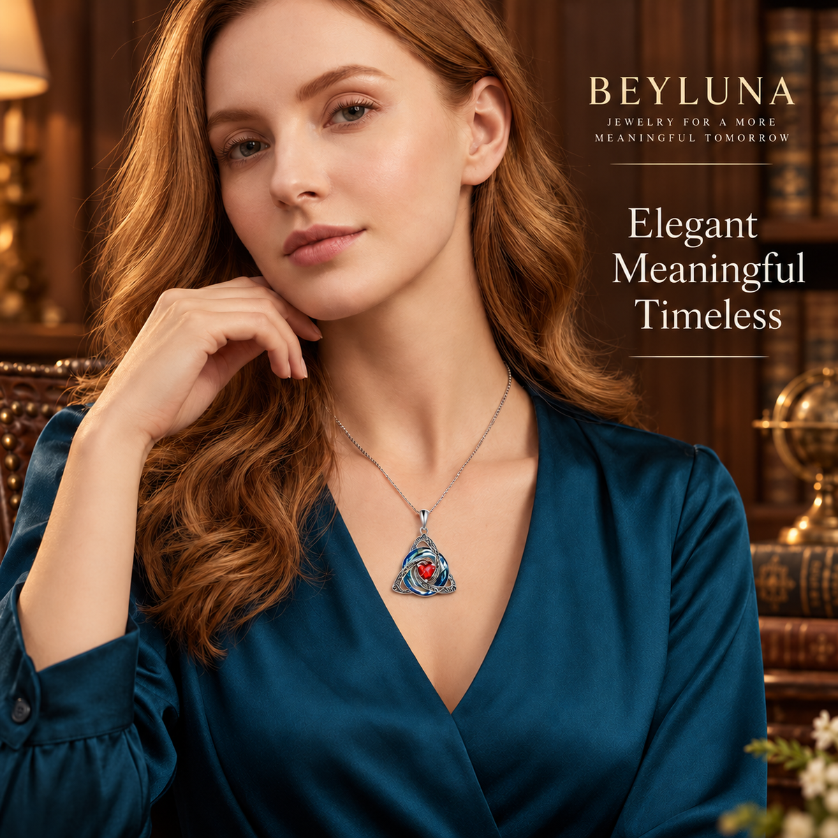 Beyluna Celtic Trinity Knot Necklace